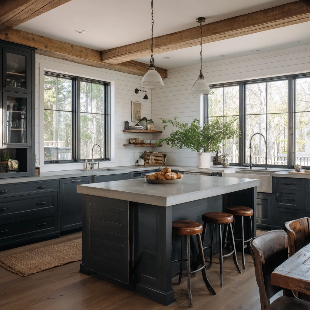 moody farmhouse kitchen 60