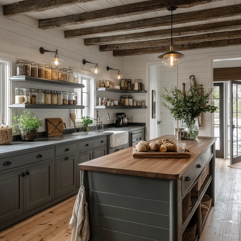 moody farmhouse kitchen 8