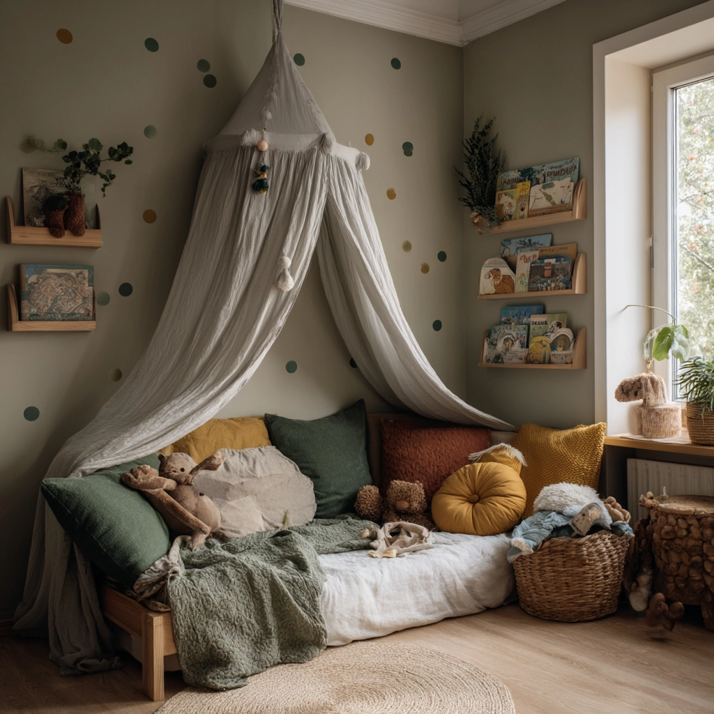 moody green bedroom 35