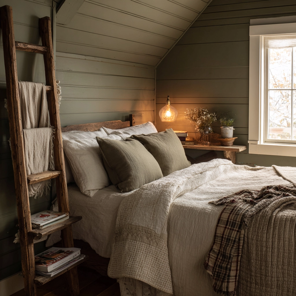 moody green bedroom 59