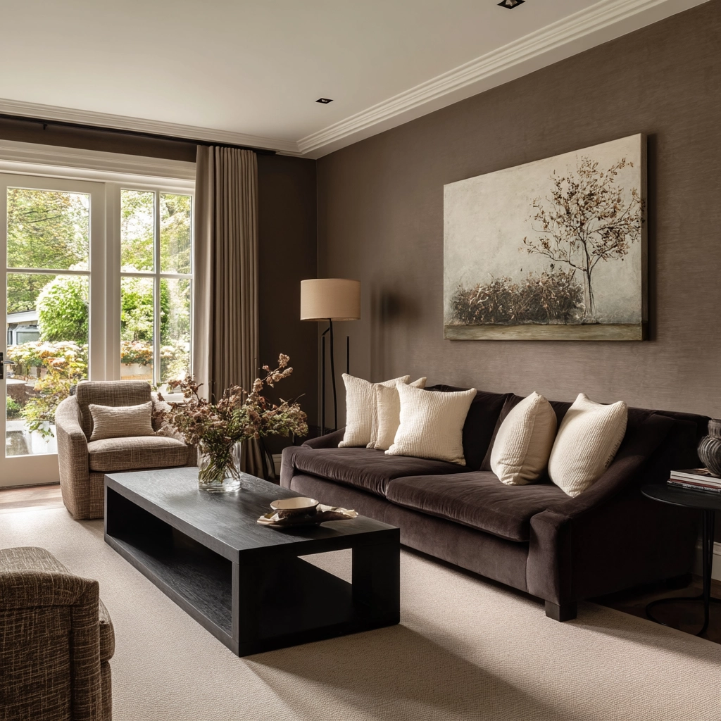 moody neutral living room 22