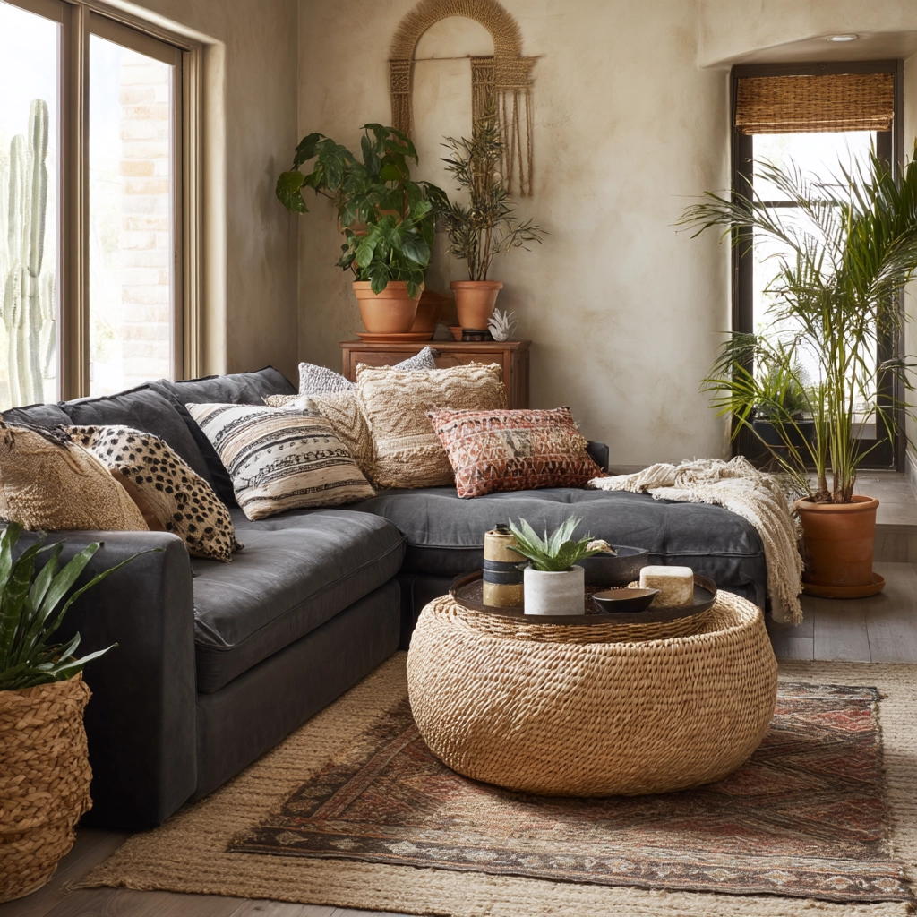 moody neutral living room 47