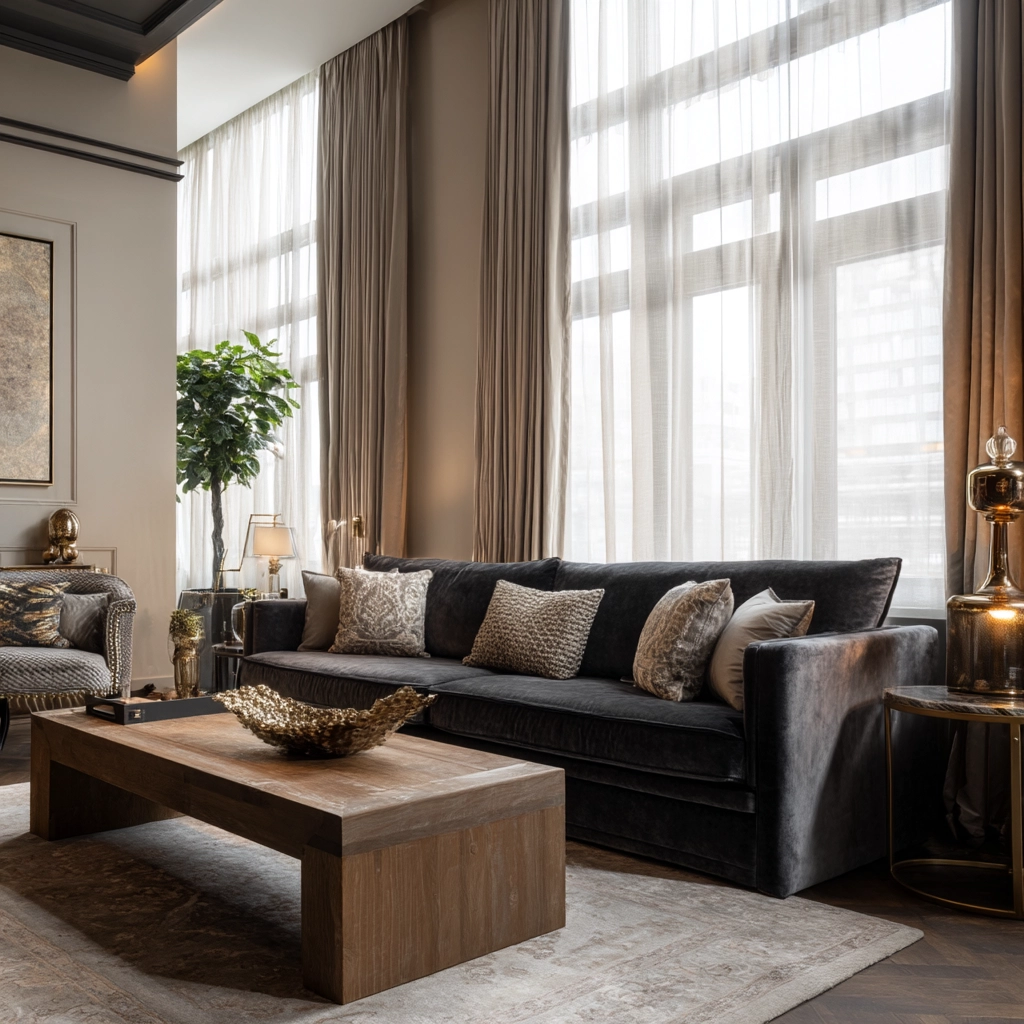 moody neutral living room 51