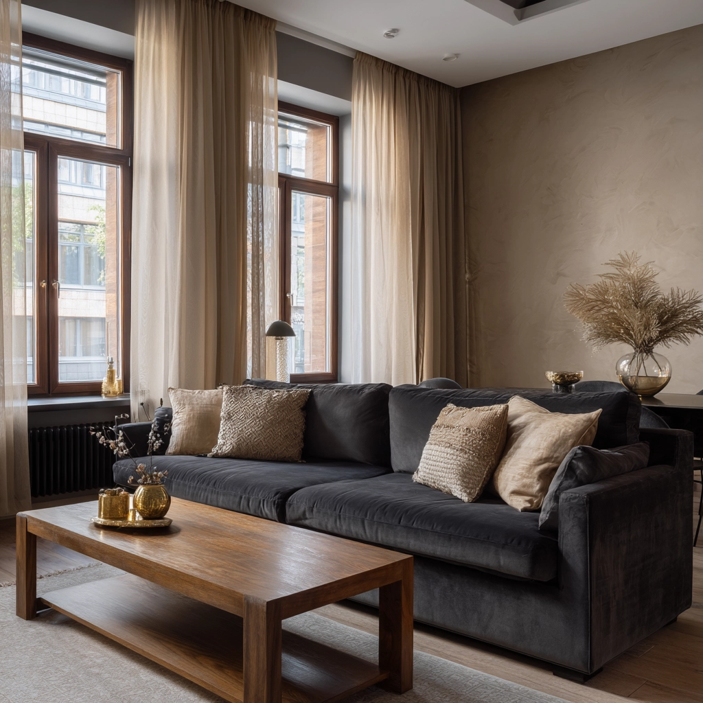 moody neutral living room 52