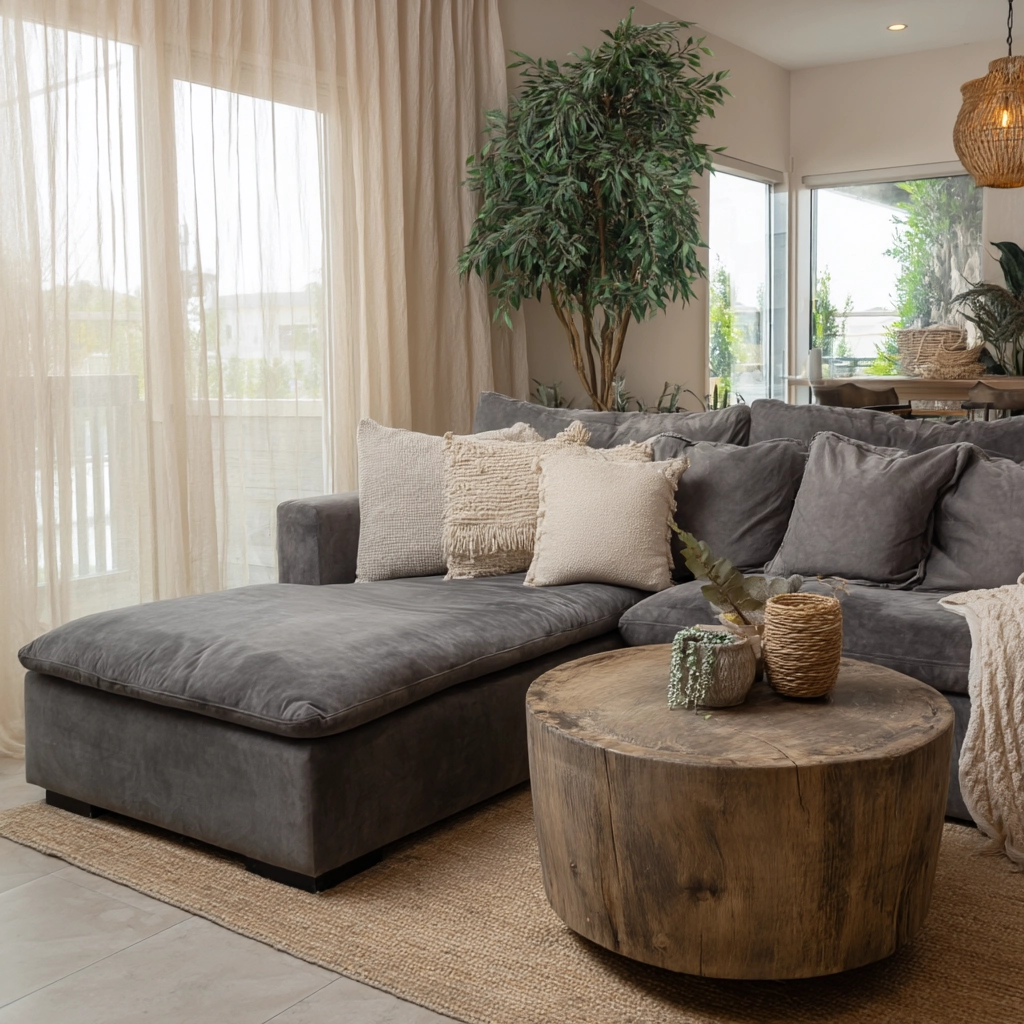moody neutral living room 53