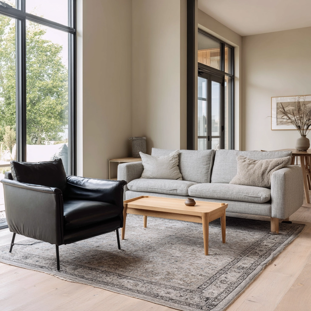 moody neutral living room 7