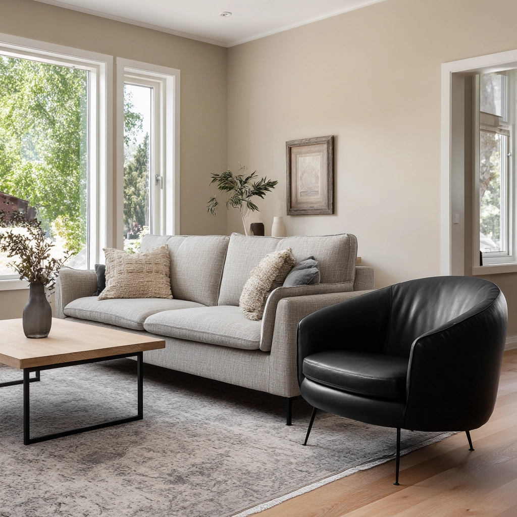 moody neutral living room 8