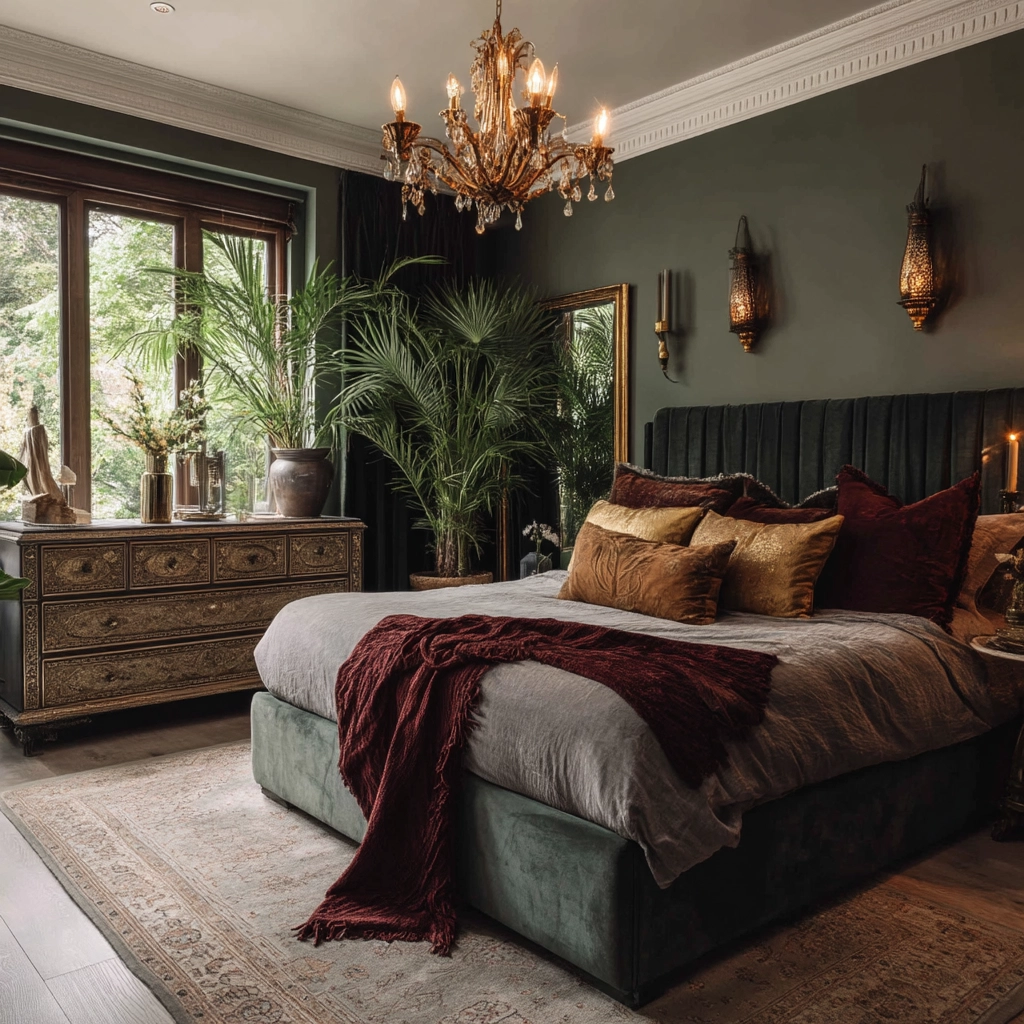 moody romantic bedroom 37