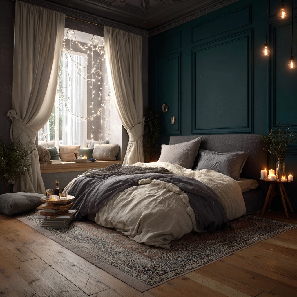 moody romantic bedroom 43