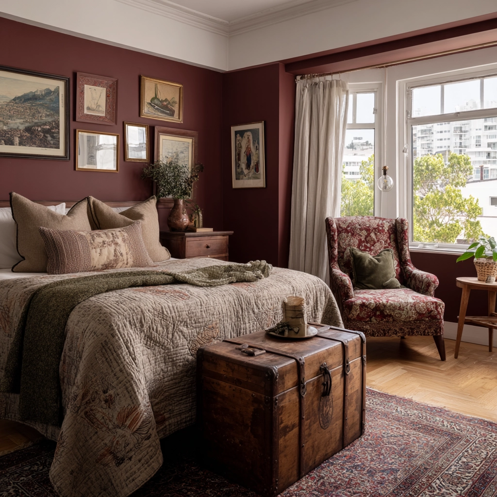 moody vintage bedroom 10