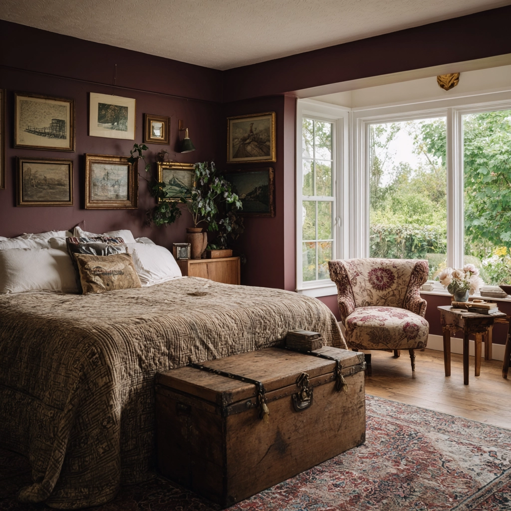 moody vintage bedroom 11