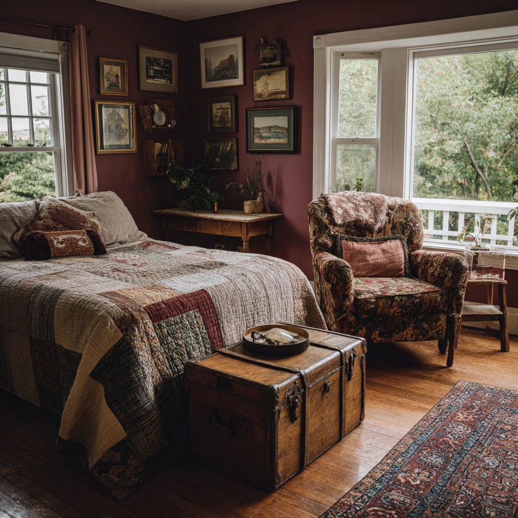 moody vintage bedroom 12