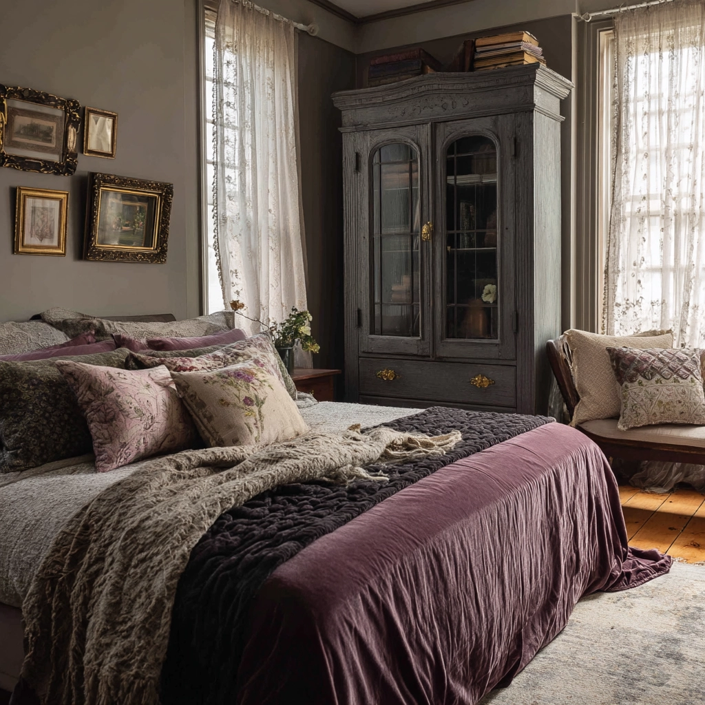 moody vintage bedroom 25