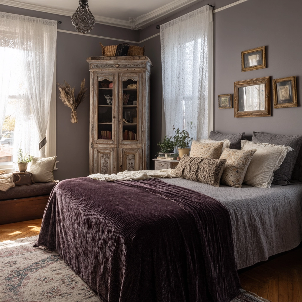 moody vintage bedroom 28