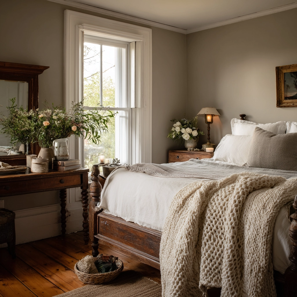 moody vintage bedroom 31