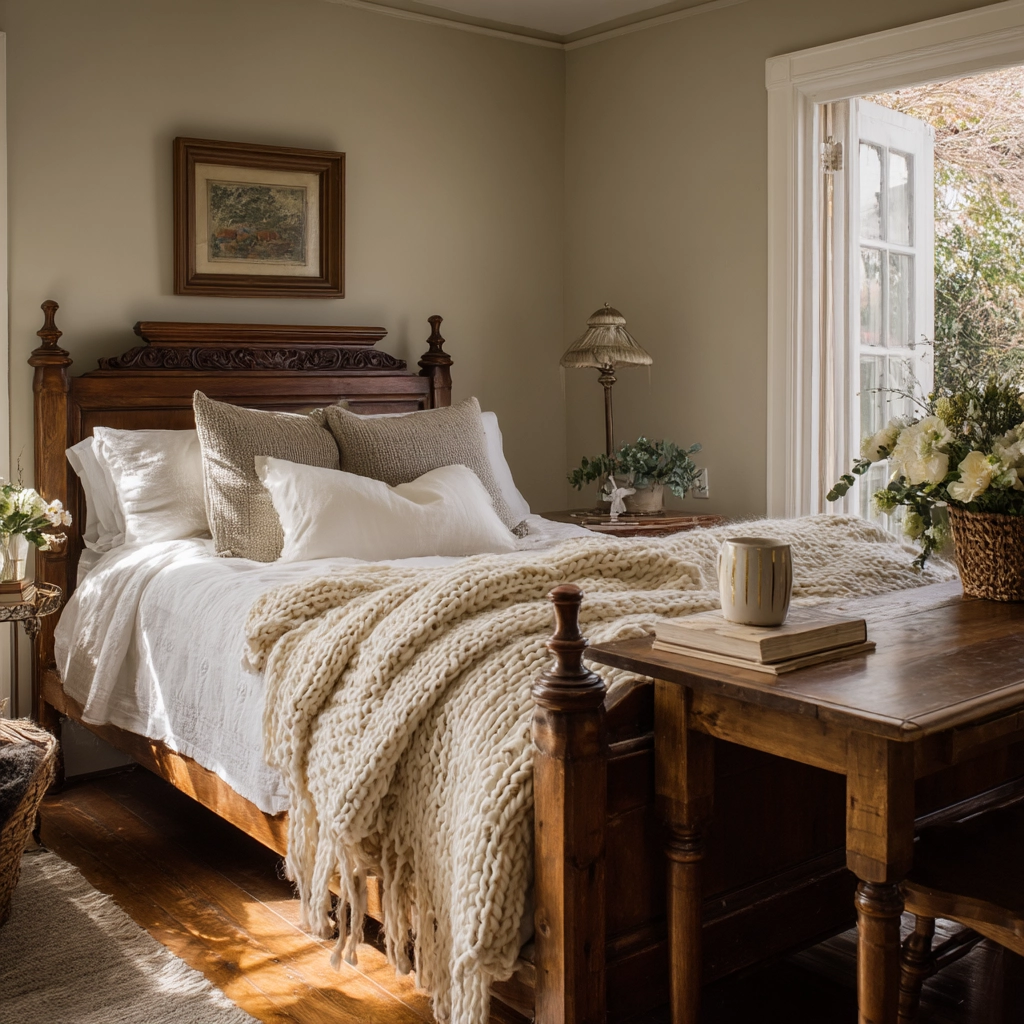 moody vintage bedroom 32