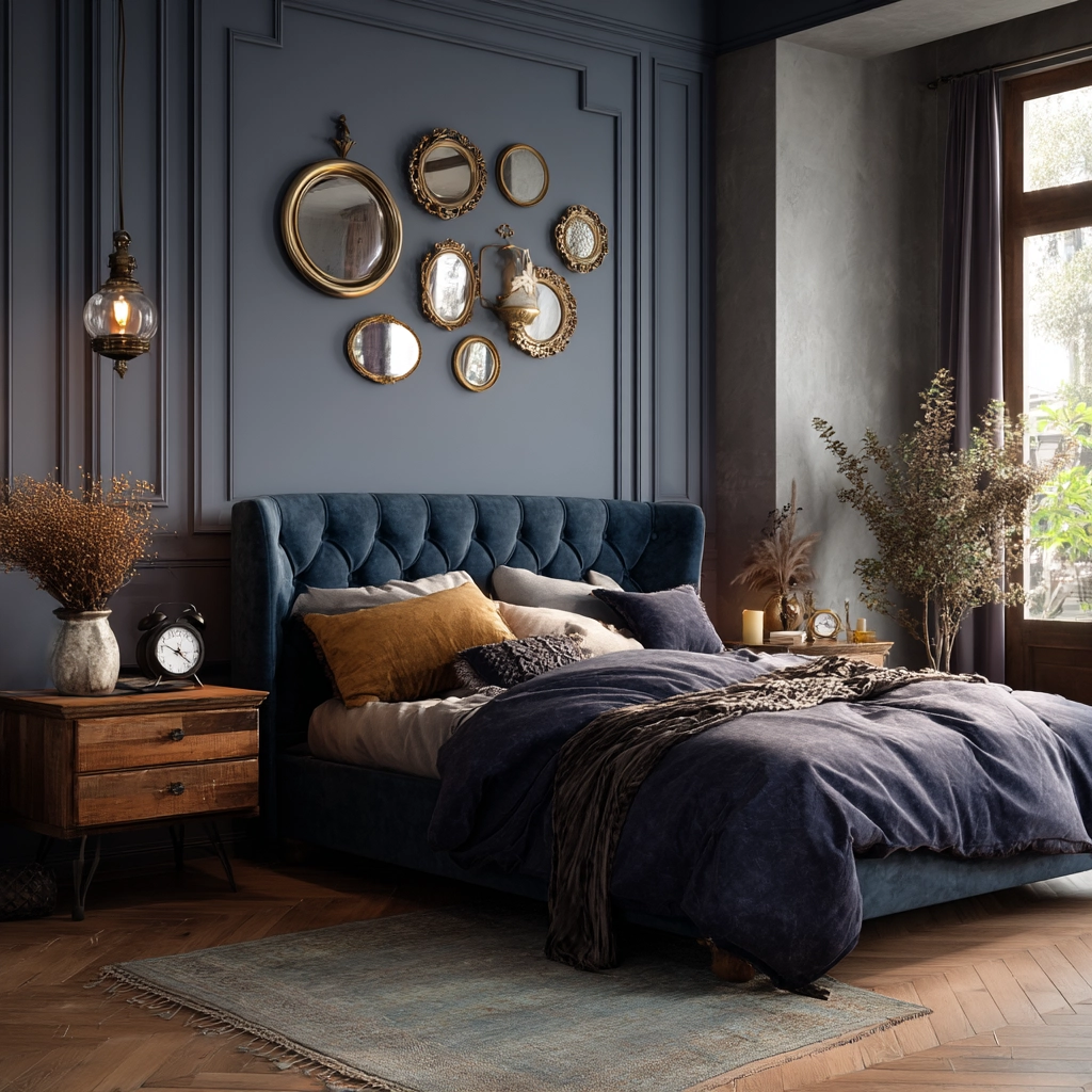moody vintage bedroom 36