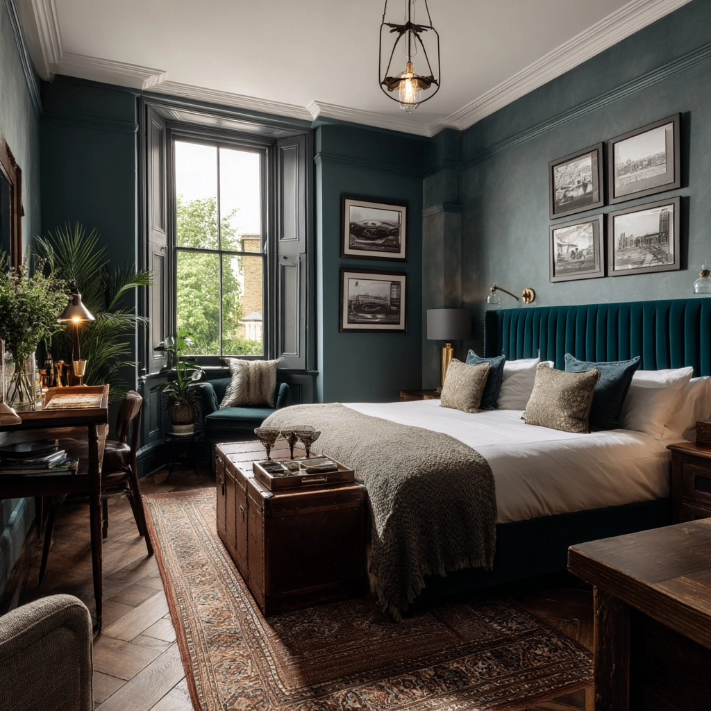 moody vintage bedroom 45