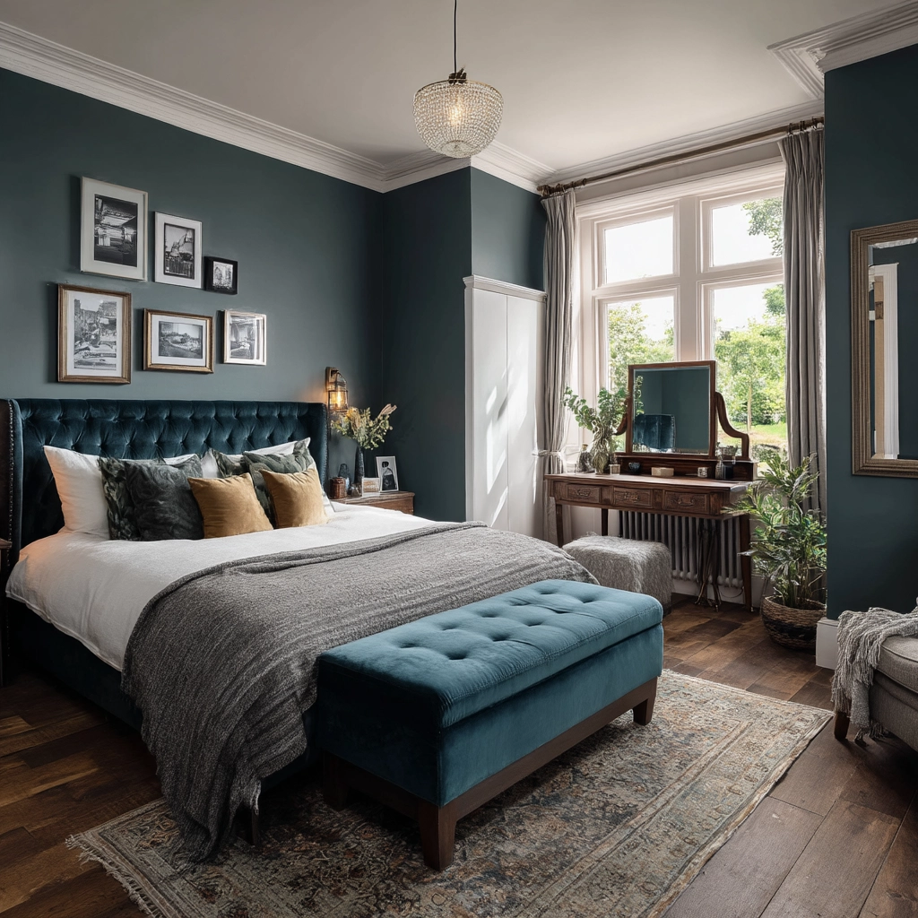 moody vintage bedroom 47