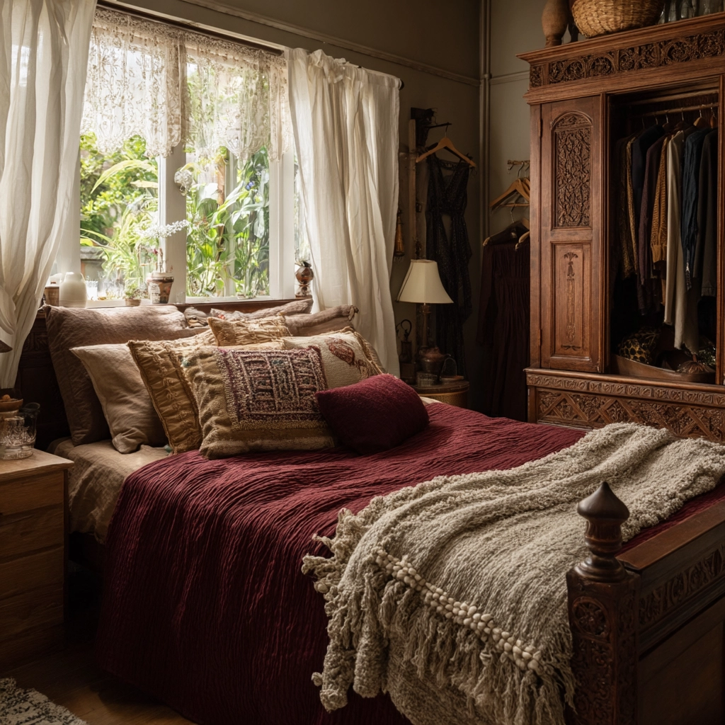moody vintage bedroom 50