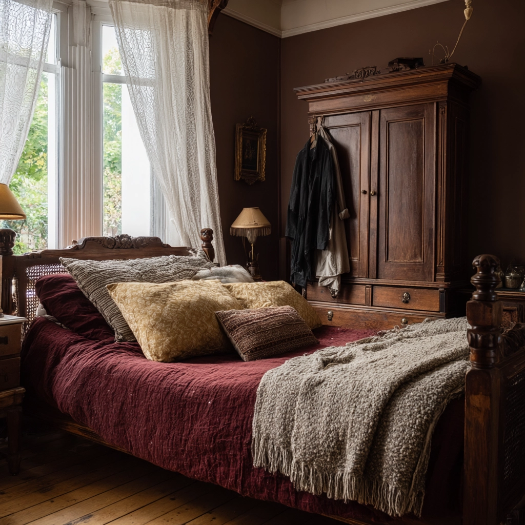 moody vintage bedroom 52