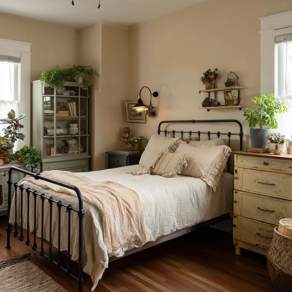 moody vintage bedroom 57