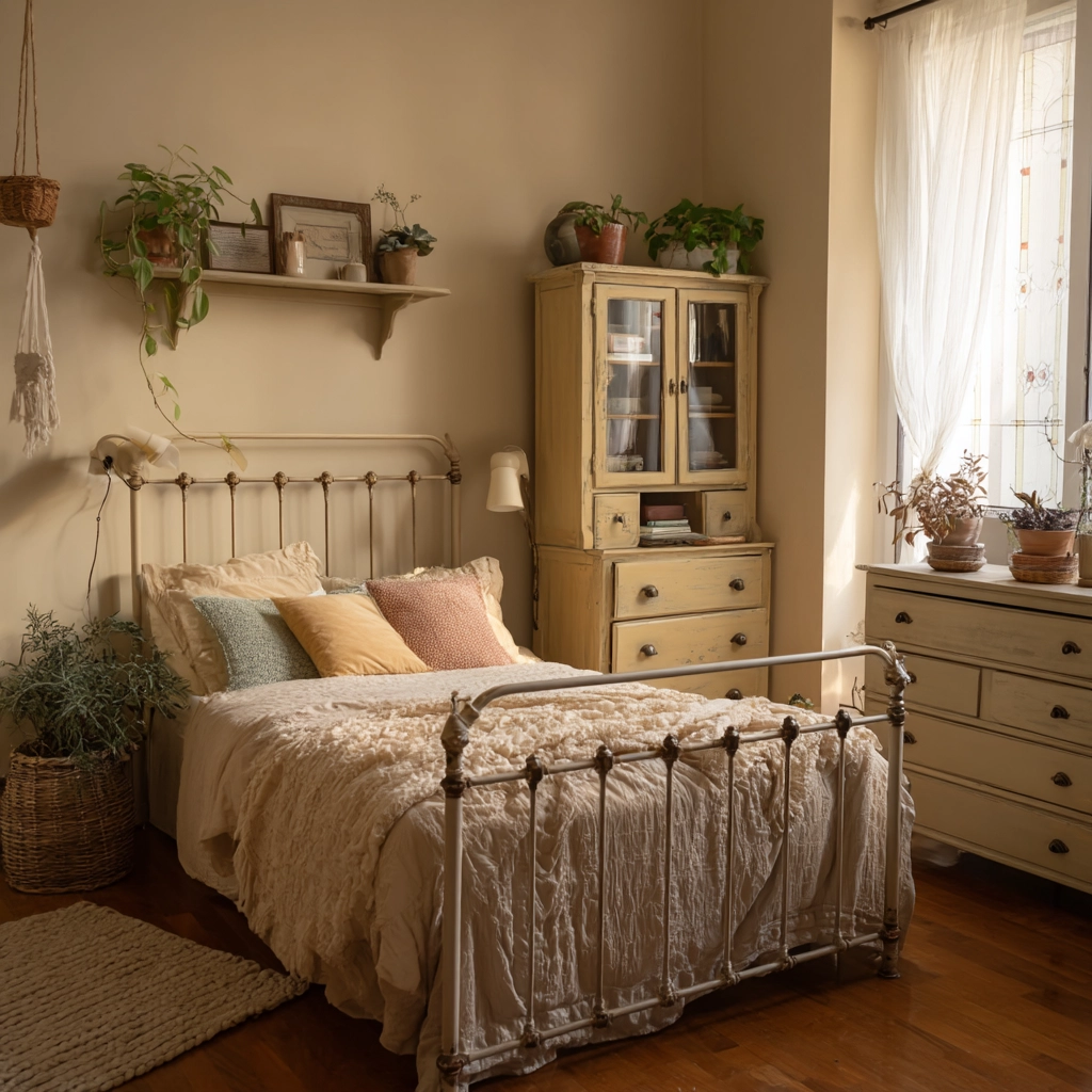 moody vintage bedroom 60