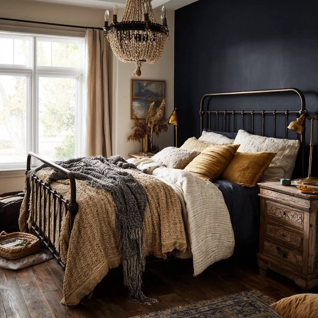 moody vintage bedroom 8