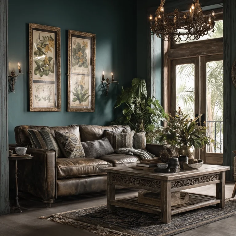 moody vintage living room 1