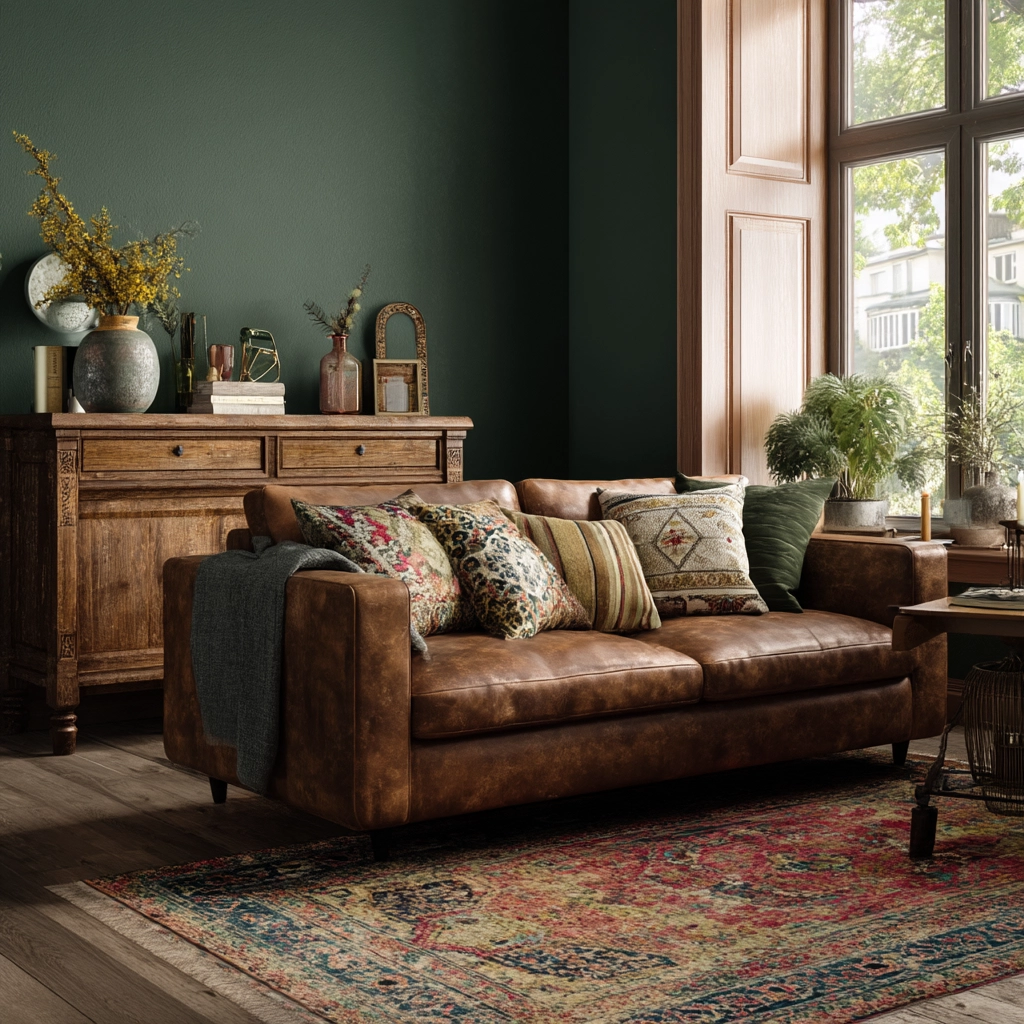 moody vintage living room 39
