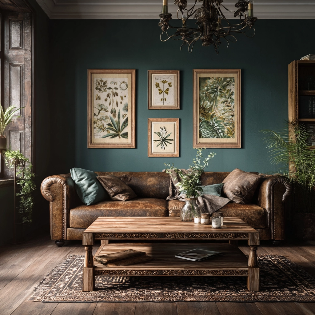 moody vintage living room 4
