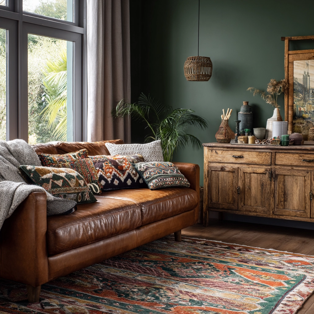 moody vintage living room 40