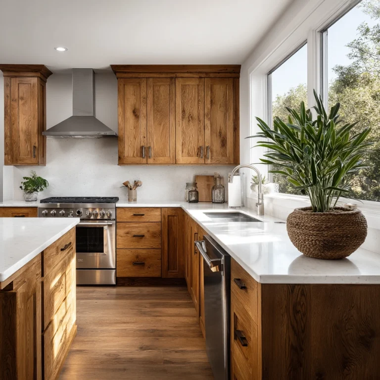 oak kitchen cabinets 1