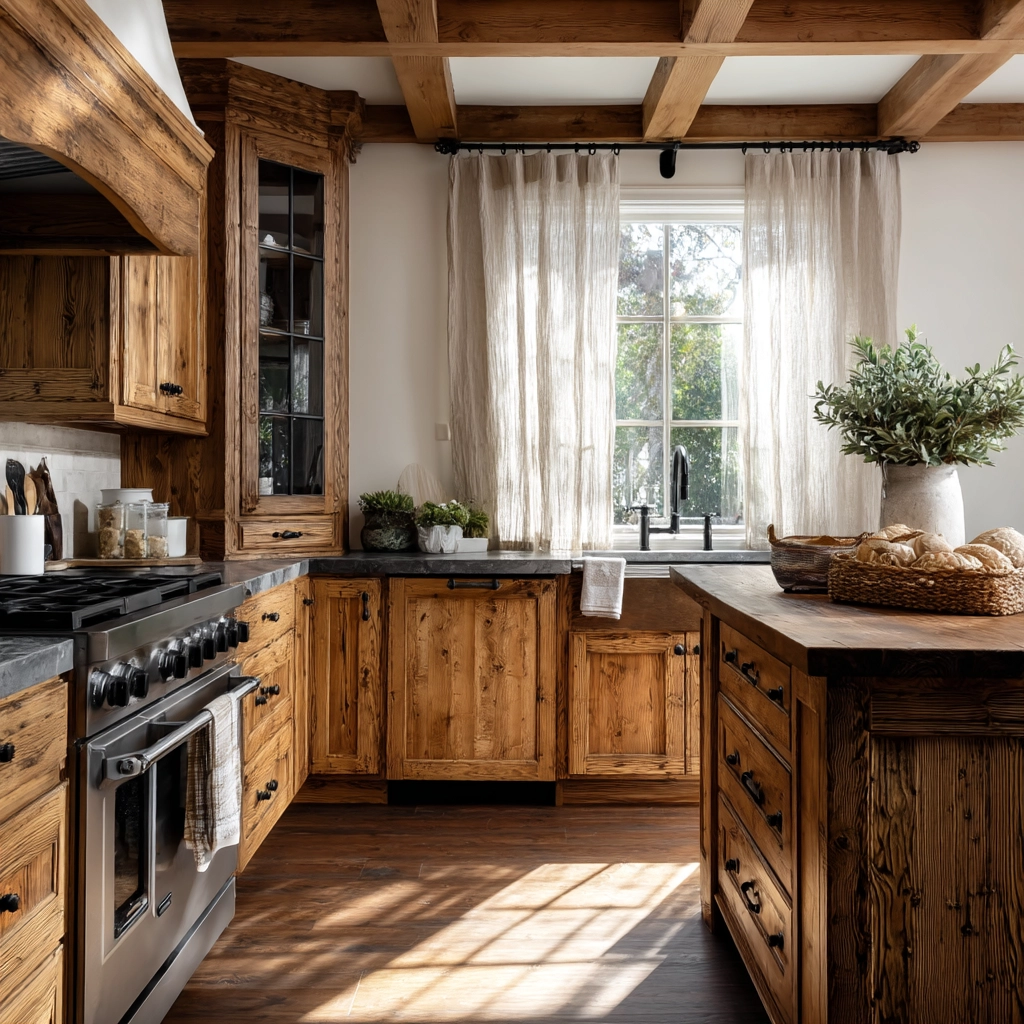 oak kitchen cabinets 13