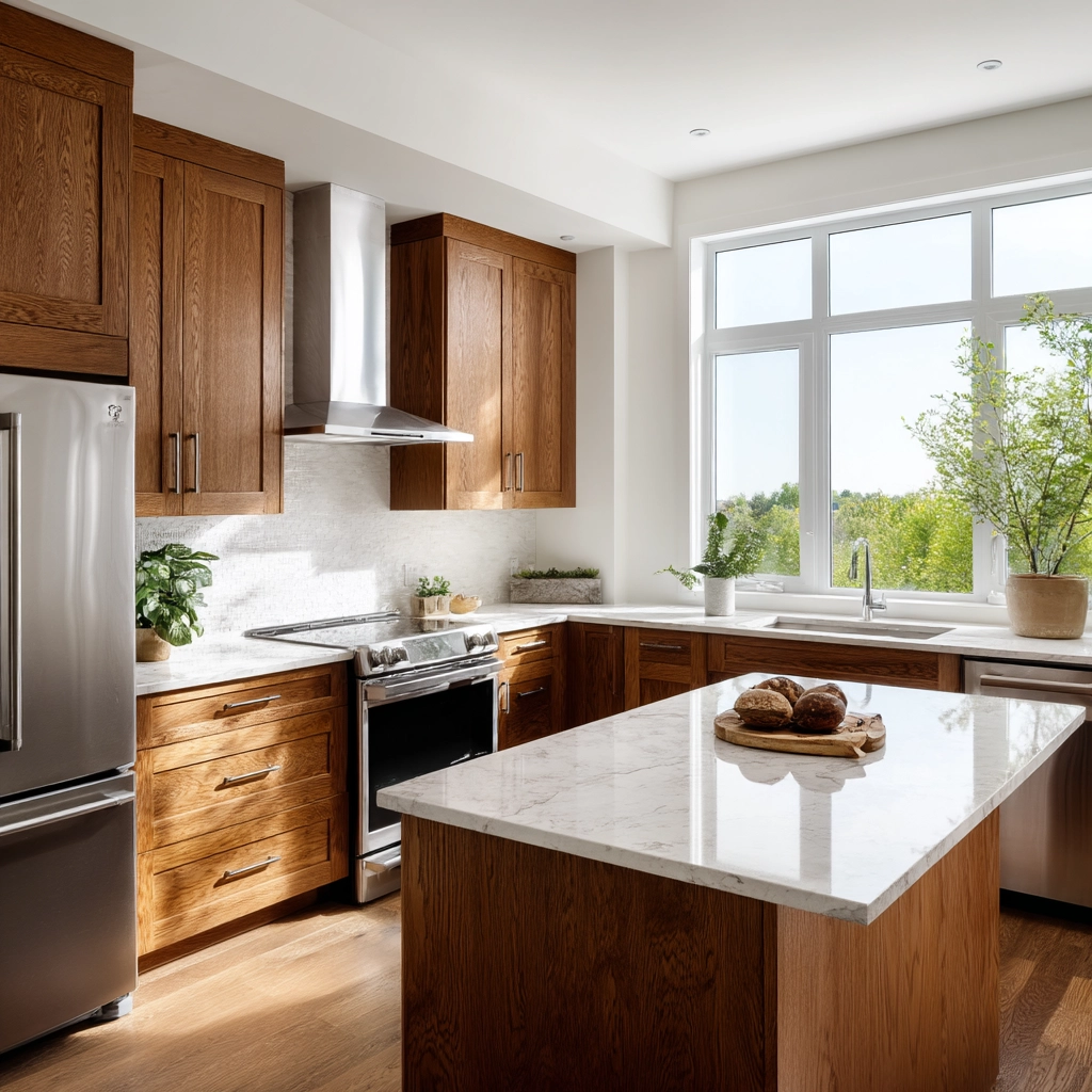 oak kitchen cabinets 2