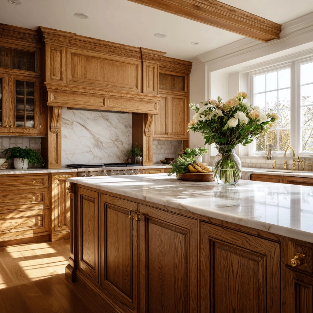 oak kitchen cabinets 30