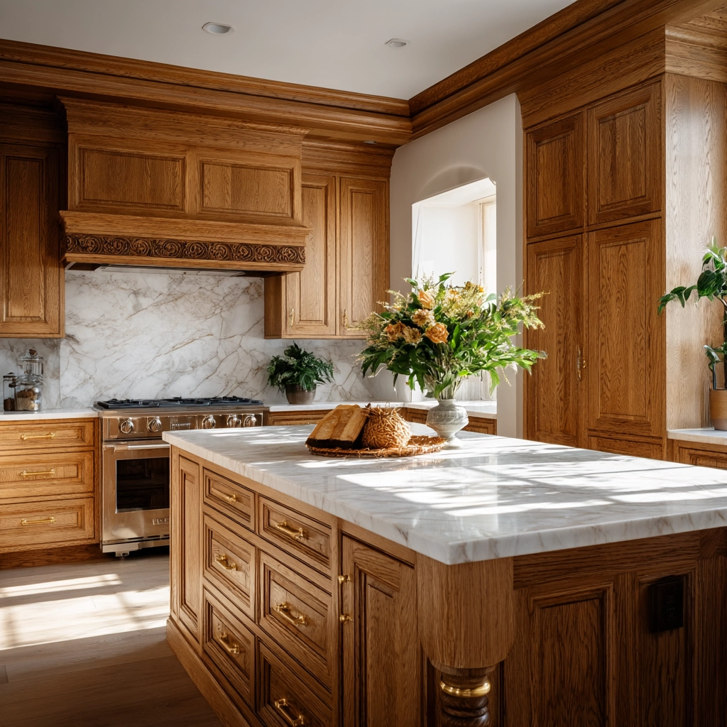 oak kitchen cabinets 31