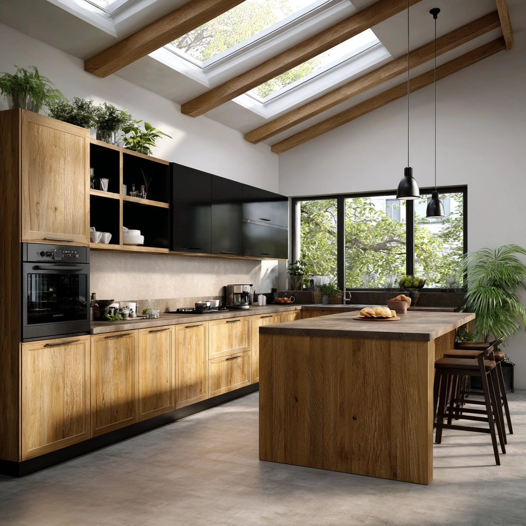 oak kitchen cabinets 58