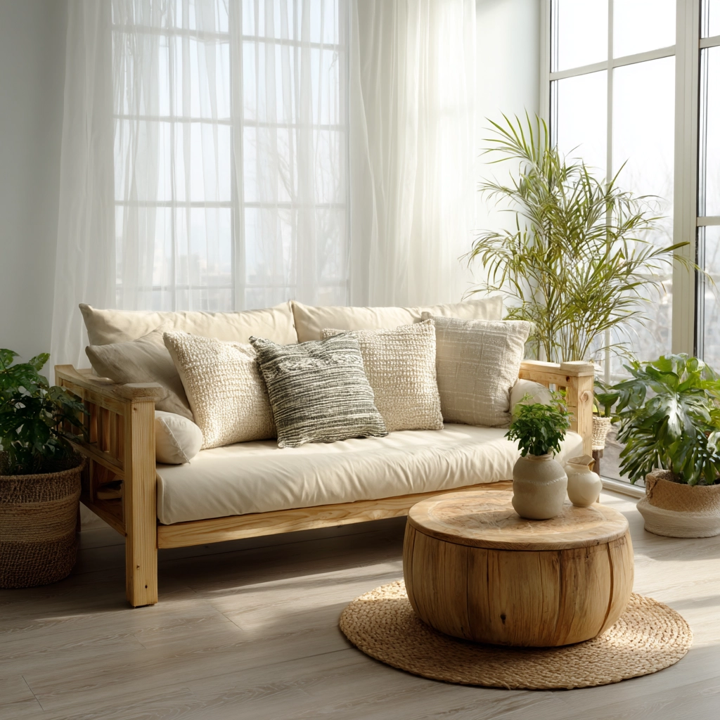 organic living room 55