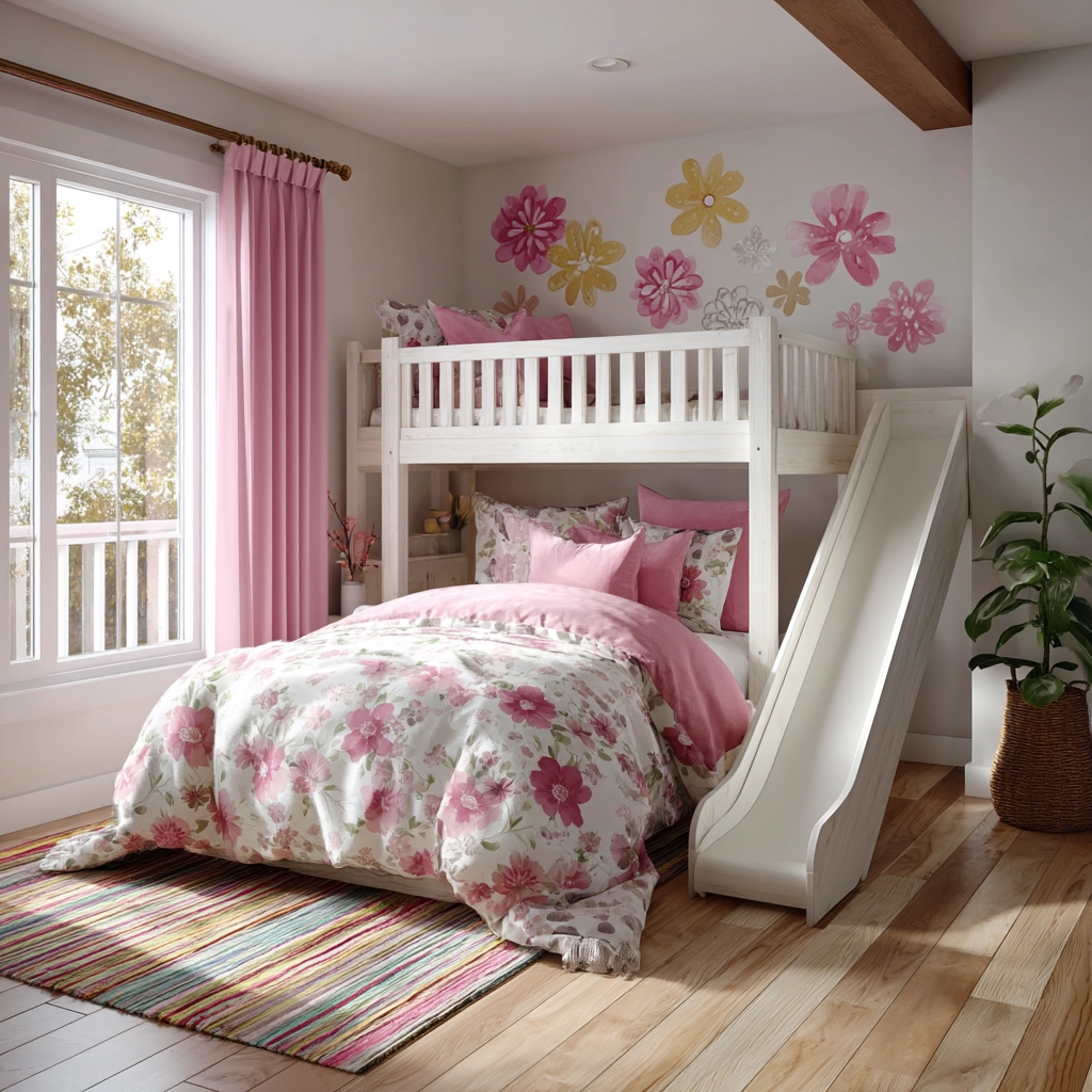 pink and white bedroom 17