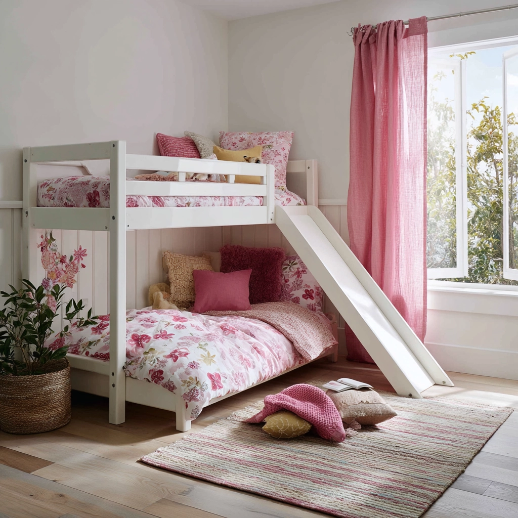 pink and white bedroom 19