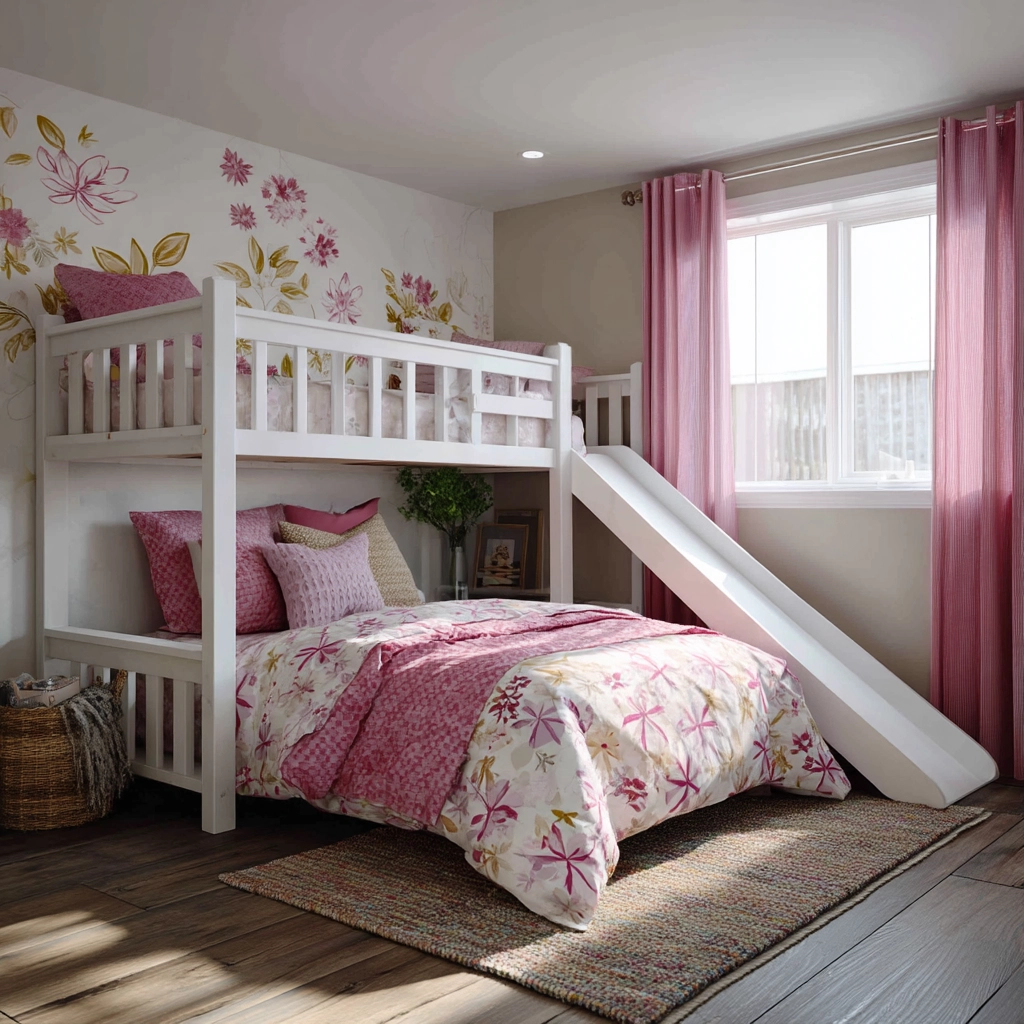 pink and white bedroom 20