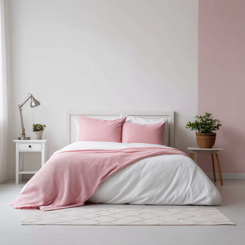 pink and white bedroom 59