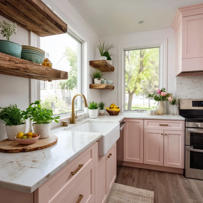 pink kitchen 1