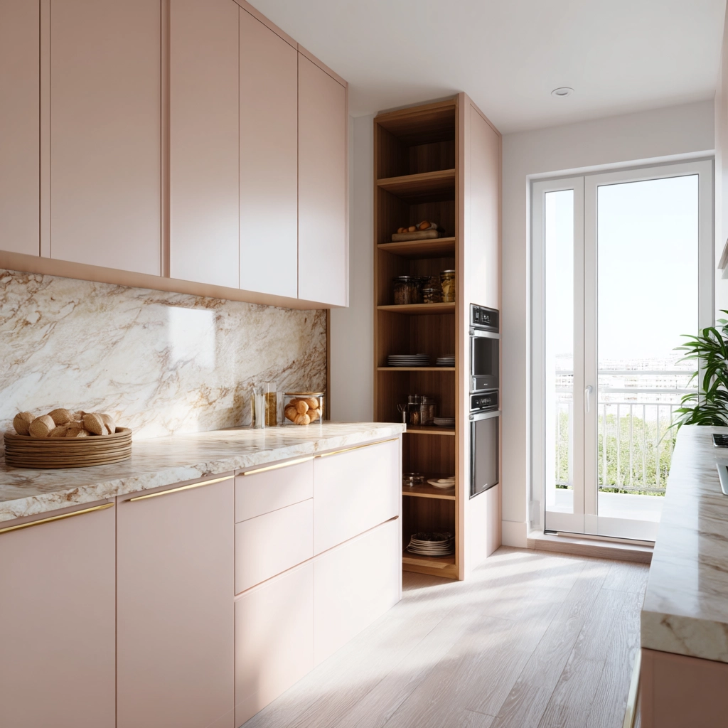 pink kitchen 16