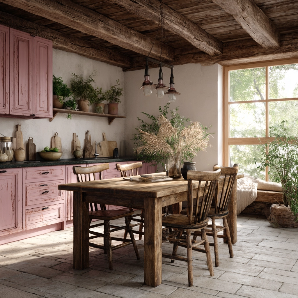 pink kitchen 27