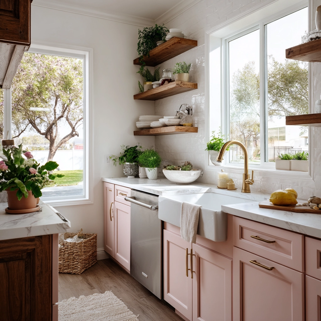 pink kitchen 3
