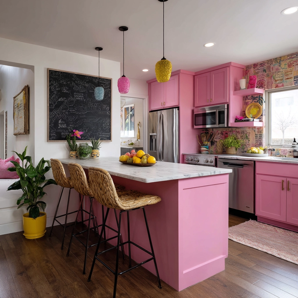 pink kitchen 34