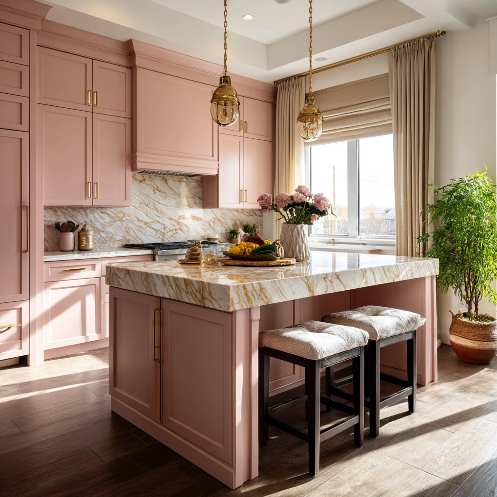 pink kitchen 38
