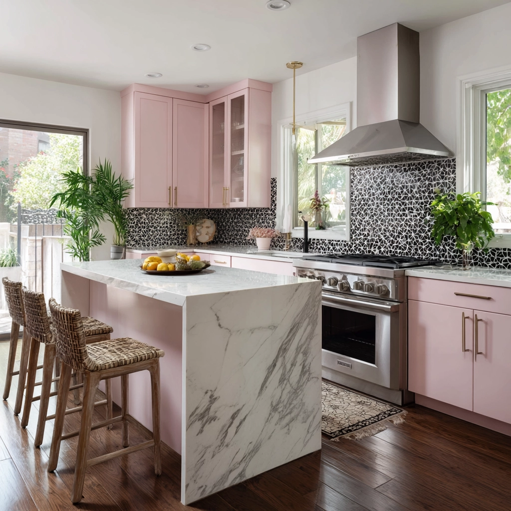 pink kitchen 42